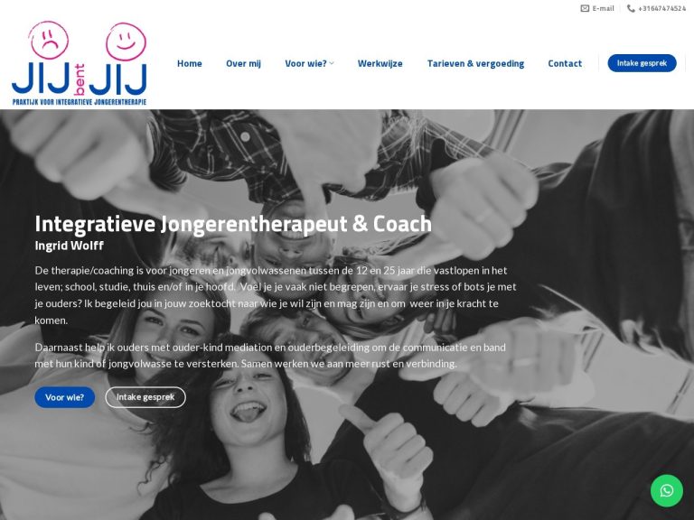 Website jijbentjij.nl gemaakt door Meerman Webdesign