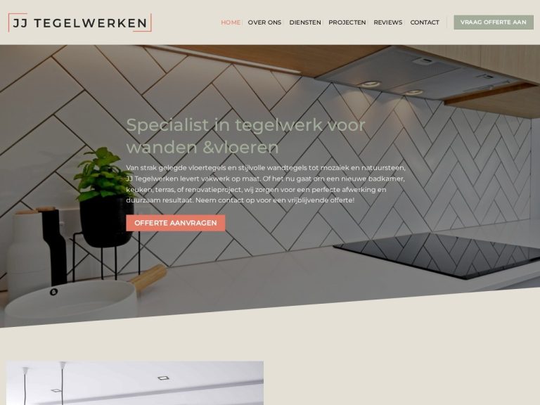 Website jj-tegelwerken.nl gemaakt door Meerman Webdesign