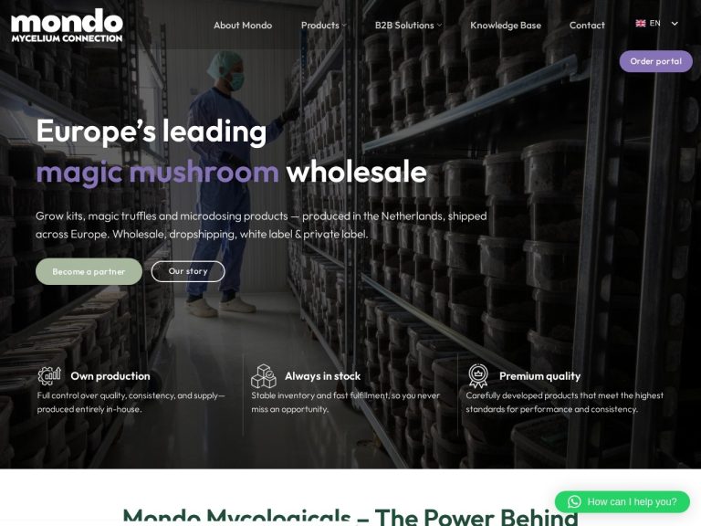 Website mondowholesale.com gemaakt door Meerman Webdesign